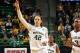 Mar 24, 2013; Waco, TX, USA; Baylor Bears center Brittney Griner (42) reacts after scoring during the game against the Prairie View A&M Lady Panthers during the first round of the 2013 NCAA womens basketball tournament at the Ferrell Center. Mandatory Credit: Kevin Jairaj-USA TODAY Sports