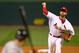 ST LOUIS, MO - OCTOBER 18: Starting pitcher Adam Wainwright #50 of the St. Louis Cardinals pitches in the first inning against the San Francisco Giants in Game Four of the National League Championship Series at Busch Stadium on October 18, 2012 in St Louis, Missouri. (Photo by Dilip Vishwanat/Getty Images)