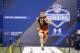INDIANAPOLIS, IN - FEBRUARY 23: Luke Joeckel of Texas A&M runs the 40-yard dash during the 2013 NFL Combine at Lucas Oil Stadium on February 23, 2013 in Indianapolis, Indiana. (Photo by Joe Robbins/Getty Images)