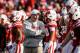 LINCOLN, NE - NOVEMBER 17: Nebraska Cornhuskers head coach Bo Pelini eyes his troops before their game against the Minnesota Golden Gophers at Memorial Stadium on November 17, 2012 in Lincoln, Nebraska. (Photo by Eric Francis/Getty Images)