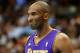 Feb 25, 2013; Denver, CO, USA; Los Angeles Lakers guard Kobe Bryant (24) reacts during the second half against the Denver Nuggets at the Pepsi Center. The Nuggets won 119-108. Mandatory Credit: Chris Humphreys-USA TODAY Sports