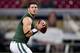 ST. LOUIS, MO - NOVEMBER 18: Quarterback Tim Tebow #15 of the New York Jets warms up prior to the game against the St. Louis Rams at the Edward Jones Dome on November 18, 2012 in St. Louis, Missouri. (Photo by David Welker/Getty Images)
