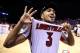 INDIANAPOLIS, IN - MARCH 31: Peyton Siva #3 of the Louisville Cardinals celebrates on court after they won 85-63 against the Duke Blue Devils during the Midwest Regional Final round of the 2013 NCAA Men's Basketball Tournament at Lucas Oil Stadium on March 31, 2013 in Indianapolis, Indiana. (Photo by Andy Lyons/Getty Images)