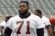 May 22, 2012; Cincinnati, OH USA; Cincinnati Bengals offensive tackle Andre Smith (71) during organized team activities at Paul Brown Stadium. Mandatory Credit: David Kohl-USA TODAY Sports