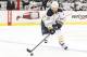April 2, 2013; Pittsburgh, PA, USA; Buffalo Sabres right wing Jason Pominville (29) carries the puck into the offensive zone against the Pittsburgh Penguins during the first period at the CONSOL Energy Center. Mandatory Credit: Charles LeClaire-USA TODAY Sports