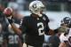 OAKLAND, CA - JANUARY 03: JaMarcus Russell #2 of the Oakland Raiders in action against the Baltimore Ravens during an NFL game at Oakland-Alameda County Coliseum on January 3, 2010 in Oakland, California. (Photo by Jed Jacobsohn/Getty Images)