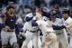 Second baseman Brian Dozier scored the Twins' winning run in the bottom of the ninth on Wednesday for their first win of the season.