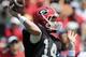 Apr 6, 2013; Athens, GA, USA; Georgia Bulldogs black team quarterback Hutson Mason (14) throws a pass during the Georgia Spring Day Game at Sanford Stadium. Mandatory Credit: Dale Zanine-USA TODAY Sports