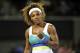 Mar 28, 2013; Key Biscayne, FL, USA; Serena Williams (USA) reacts against Agnieszka Radwanska (POL) during their match at the Sony Open. Mandatory Credit: Steve Mitchell-USA TODAY Sports
