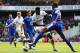 Emmanuel Adebayor was at the heart of the action for Tottenham Hotspur against Everton.
