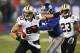 EAST RUTHERFORD, NJ - DECEMBER 09: Chase Blackburn #93 of the New York Giants tries to take down Jimmy Graham #80 of the New Orleans Saintsduring their game at MetLife Stadium on December 9, 2012 in East Rutherford, New Jersey. (Photo by Jeff Zelevansky/Getty Images)