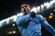 MANCHESTER, ENGLAND - APRIL 08: Sergio Aguero of Manchester City celebrates scoring his team's second goal to make the score 1-2 during the Barclays Premier League match between Manchester United and Manchester City at Old Trafford on April 8, 2013 in Manchester, England. (Photo by Alex Livesey/Getty Images)