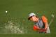 AUGUSTA, GA - APRIL 08: Thorbjorn Olesen of Denmark hits from a bunker during a practice round prior to the start of the 2013 Masters Tournament at Augusta National Golf Club on April 8, 2013 in Augusta, Georgia. (Photo by Mike Ehrmann/Getty Images)