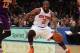 NEW YORK, NY - DECEMBER 13: Raymond Felton #2 of the New York Knicks dribbles the ball against the Los Angeles Lakers at Madison Square Garden on December 13, 2012 in New York City. NOTE TO USER: User expressly acknowledges and agrees that, by downloading and/or using this photograph, user is consenting to the terms and conditions of the Getty Images License Agreement. The Knicks defeated the Lakers 116-107. (Photo by Bruce Bennett/Getty Images)