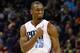 NEW YORK, NY - DECEMBER 28: Bismack Biyombo #0 of the Charlotte Bobcats plays against the Brooklyn Nets at the Barclays Center on December 28, 2012 in the Brooklyn borough of New York City. NOTE TO USER: User expressly acknowledges and agrees that, by downloading and/or using this photograph, user is consenting to the terms and conditions of the Getty Images License Agreement. The Nets defeated the Bobcats 97-81. (Photo by Bruce Bennett/Getty Images)