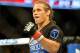 Feb 23, 2013; Anaheim, CA, USA; Urijah Faber reacts after defeating Ivan Menjivar (not pictured) in their UFC bantamweight bout at the Honda Center. Mandatory Credit: Jayne Kamin-Oncea-USA TODAY Sports