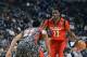 Apr 3, 2013; Chicago, IL, USA; McDonald's All American East forward Andrew Wiggins (22) dribbles the ball against McDonald's All American West forward Jabari Parker (22) during the first half at the United Center. Mandatory Credit: Mike DiNovo-USA TODAY Sports