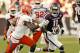 COLLEGE STATION, TX - NOVEMBER 17: Derel Walker #11 of the Texas A&M Aggies rushes past Dax Swanson #7 of the Sam Houston State Bearkats at Kyle Field on November 17, 2012 in College Station, Texas. (Photo by Bob Levey/Getty Images)