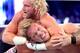 World Heavyweight Champion Dolph Ziggler takes control of Chris Jericho. (Courtesy of WWE.com)
