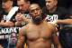 Dec 10, 2011; Toronto, ON, Canada; UFC fighter Jon Jones before his fight against fighter Lyoto Machida (not pictured) before a light heavyweight bout at UFC 140 at the Air Canada Centre. Mandatory Credit: Tom Szczerbowski-USA TODAY Sports