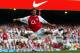 LONDON - AUGUST 18: Jeremie Aliadiere of Arsenal strikes during the FA Barclaycard Premiership match between Arsenal and Birmingham City played at Highbury in London on August 18, 2002. Arsenal won the match 2-0. (Photo By Mike Hewitt/Getty Images)