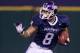 January 19, 2013; St. Petersburg, FL, USA; West wide receiver Jasper Collins of Mt. Union runs after a catch in the East-West Shrine Game at Tropicana Field. Mandatory Credit: Jeff Griffith-USA TODAY Sports
