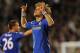 David Luiz celebrates his wonder goal against Fulham.
