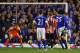 LIVERPOOL, ENGLAND - NOVEMBER 10: Marouane Fellaini of Everton scores the equalizing goal during the Barclays Premier League match between Everton and Sunderland at Goodison Park on November 10, 2012 in Liverpool, England. (Photo by Alex Livesey/Getty Images)