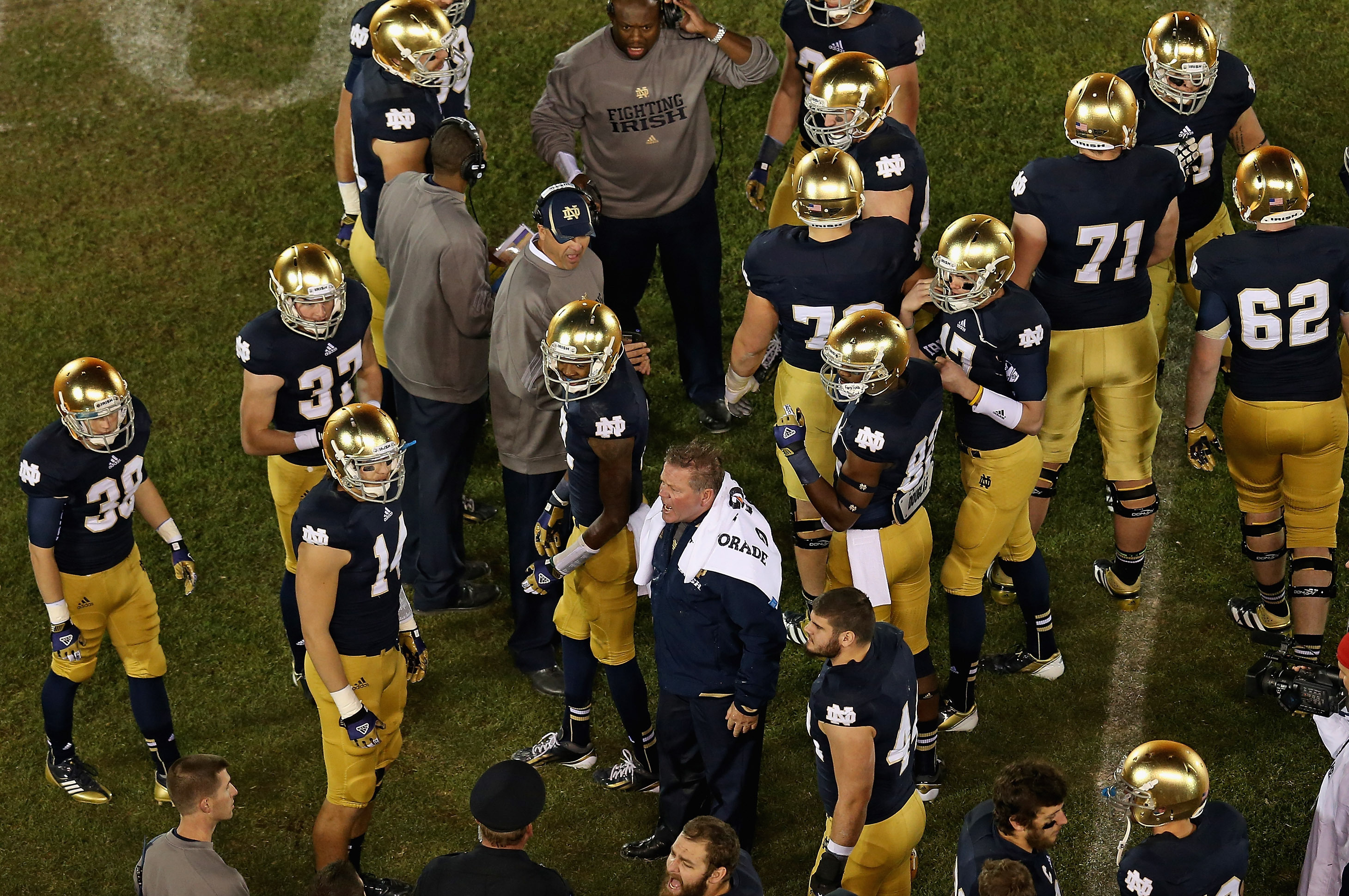 Notre Dame Spring Game 2013 Blue And Gold Team Analysis Bleacher Notre Dame Spring Game 2013 Blue And Gold Team Analysis Bleacher