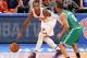 Apr 20, 2013; New York, NY, USA; New York Knicks shooting guard J.R. Smith (8) dribbles the ball as Boston Celtics point guard Avery Bradley (0) defends during the fourth quarter of game one of the first round of the 2013 NBA playoffs at Madison Square Garden. Knicks won 85-78. Mandatory Credit: Debby Wong-USA TODAY Sports