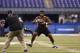 INDIANAPOLIS, IN - FEBRUARY 23: Chance Warmack of Alabama participates in an offensive line drill during the 2013 NFL Combine at Lucas Oil Stadium on February 23, 2013 in Indianapolis, Indiana. (Photo by Joe Robbins/Getty Images)