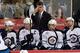 WINNIPEG, CANADA - DECEMBER 17: Winnipeg Jets head coach Claude Noel adjusts his glasses while players Kyle Wellwood #13, Andrew Ladd #16, Evander Kane #9 and Eric Fehr #17 wait for their shift in a game against the Anaheim Ducks in NHL action at the MTS Centre on December 17, 2011 in Winnipeg, Manitoba, Canada. (Photo by Marianne Helm/Getty Images)