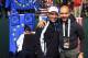 MEDINAH, IL - SEPTEMBER 30: Europe captain Jose Maria Olazabal poses with former Barcelona football team manager Pep Guardiola before the Singles Matches for The 39th Ryder Cup at Medinah Country Club on September 30, 2012 in Medinah, Illinois. (Photo by David Cannon/Getty Images)