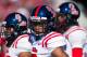 Oct 27, 2012; Little Rock, AR, USA; Ole Miss Rebels defensive back Charles Sawyer (3) stands on the field before a game against the Arkansas Razorbacks at War Memorial Stadium. Ole Miss defeated Arkansas 30-27. Mandatory Credit: Beth Hall-USA TODAY Sports