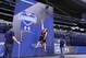 INDIANAPOLIS, IN - FEBRUARY 23: Luke Joeckel of Texas A&M takes part in the vertical jump during the 2013 NFL Combine at Lucas Oil Stadium on February 23, 2013 in Indianapolis, Indiana. (Photo by Joe Robbins/Getty Images)