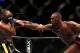 ATLANTA, GA - APRIL 21: Jon Jones (R) punches Rashad Evans during their light heavyweight title bout for UFC 145 at Philips Arena on April 21, 2012 in Atlanta, Georgia. (Photo by Kevin C. Cox/Getty Images)