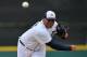 Mar 11, 2012; Lakeland, FL, USA; Detroit Tigers relief pitcher Bruce Rondon (43) pitches against the New York Mets during the game at Joker Marchant Stadium. The Mets beat the Tigers 11-0. Mandatory Credit: Jerome Miron-USA TODAY Sports