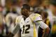 MIAMI GARDENS, FL - JANUARY 04: Geno Smith #12 of the West Virginia Mountaineers looks on against the Clemson Tigers during the Discover Orange Bowl at Sun Life Stadium on January 4, 2012 in Miami Gardens, Florida. (Photo by Mike Ehrmann/Getty Images)