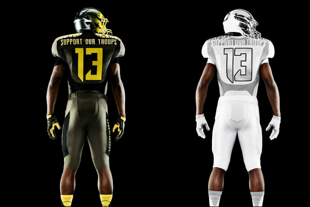Oregon Ducks' Spring Game Uniforms Honor The Troops — KNSTRCT