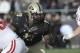 November 24, 2012; West Lafayette, IN, USA; Purdue Boilermakers defensive tackle Kawann Short (93) during the game against the Indiana Hoosiers at Ross Ade Stadium. Mandatory Credit: Sandra Dukes-USA TODAY Sports