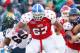 Jan 26, 2013; Mobile, AL, USA; Senior Bowl south squad offensive lineman Larry Warford of Kentucky (67) against the Senior Bowl north squad during the first half of the Senior Bowl at Ladd-Peebles Stadium. Mandatory Credit: Derick E. Hingle-USA TODAY Sports
