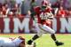TUSCALOOSA, AL - SEPTEMBER 24: Eddie Lacy #42 of the Alabama Crimson Tide breaks a tackle by Zach Stadther #61 of the Arkansas Razorbacks at Bryant-Denny Stadium on September 24, 2011 in Tuscaloosa, Alabama. (Photo by Kevin C. Cox/Getty Images)