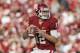 NORMAN, OK - NOVEMBER 10: Quarterback Landry Jones #12 of the Oklahoma Sooners looks to throw against the Baylor Bears November 10, 2012 at Gaylord Family-Oklahoma Memorial Stadium in Norman, Oklahoma. Oklahoma defeated Baylor 42-34. (Photo by Brett Deering/Getty Images)