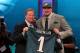 Apr 25, 2013; New York, NY, USA; NFL commissioner Roger Goodell introduces offensive tackle Lane Johnson (Oklahoma) as the fourth overall pick of the 2013 NFL Draft by the Philadelphia Eagles at Radio City Music Hall. Mandatory Credit: Brad Penner-USA TODAY Sports