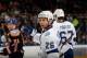UNIONDALE, NY - APRIL 06: Martin St. Louis #26 of the Tampa Bay Lightning skates against the New York Islanders at the Nassau Veterans Memorial Coliseum on April 6, 2013 in Uniondale, New York. The Islanders defeated the Lightning 4-2. (Photo by Bruce Bennett/Getty Images)