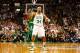 BOSTON, MA - APRIL 28: Paul Pierce #34 of the Boston Celtics celebrates after making a shot at the end of the second quarter against the New York Knicks during Game Four of the Eastern Conference Quarterfinals of the 2013 NBA Playoffs on April 28, 2013 at TD Garden in Boston, Massachusetts. NOTE TO USER: User expressly acknowledges and agrees that, by downloading and or using this photograph, User is consenting to the terms and conditions of the Getty Images License Agreement. (Photo by Jared Wickerham/Getty Images)