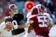 TUSCALOOSA, AL - APRIL 20: A.J. McCarron #10 of the White team drops back to pass during the Alabama A-Day spring game at Bryant-Denny Stadium on April 20, 2013 in Tuscaloosa, Alabama. (Photo by Stacy Revere/Getty Images)