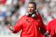 EAST LANSING, MI - SEPTEMBER 29: Head coach Urban Meyer of the Ohio State Buckeyes reacts on the sideline while playing the Michigan State Spartans at Spartan Stadium on September 29, 2012 in East Lansing, Michigan. Ohio State won the game 17-16. (Photo by Gregory Shamus/Getty Images)