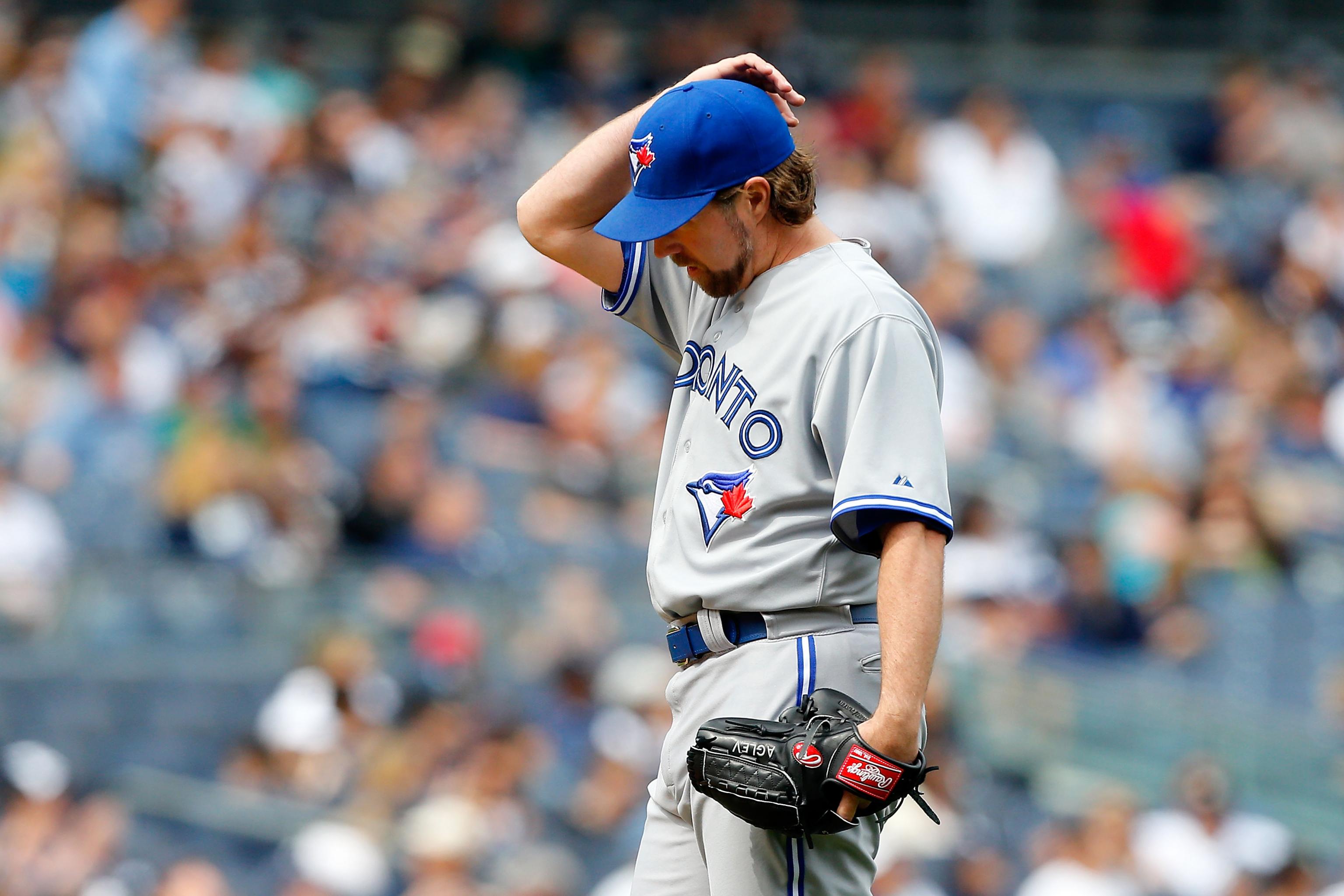 R.A. Dickey says the Yankees were stalling yesterday - NBC Sports