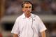 Nov 22, 2012; Arlington, TX, USA; Washington Redskins head coach Mike Shanahan during the game against the Dallas Cowboys on Thanksgiving at Cowboys Stadium. The Redskins beat the Cowboys 38-31. Mandatory Credit: Tim Heitman-USA TODAY Sports